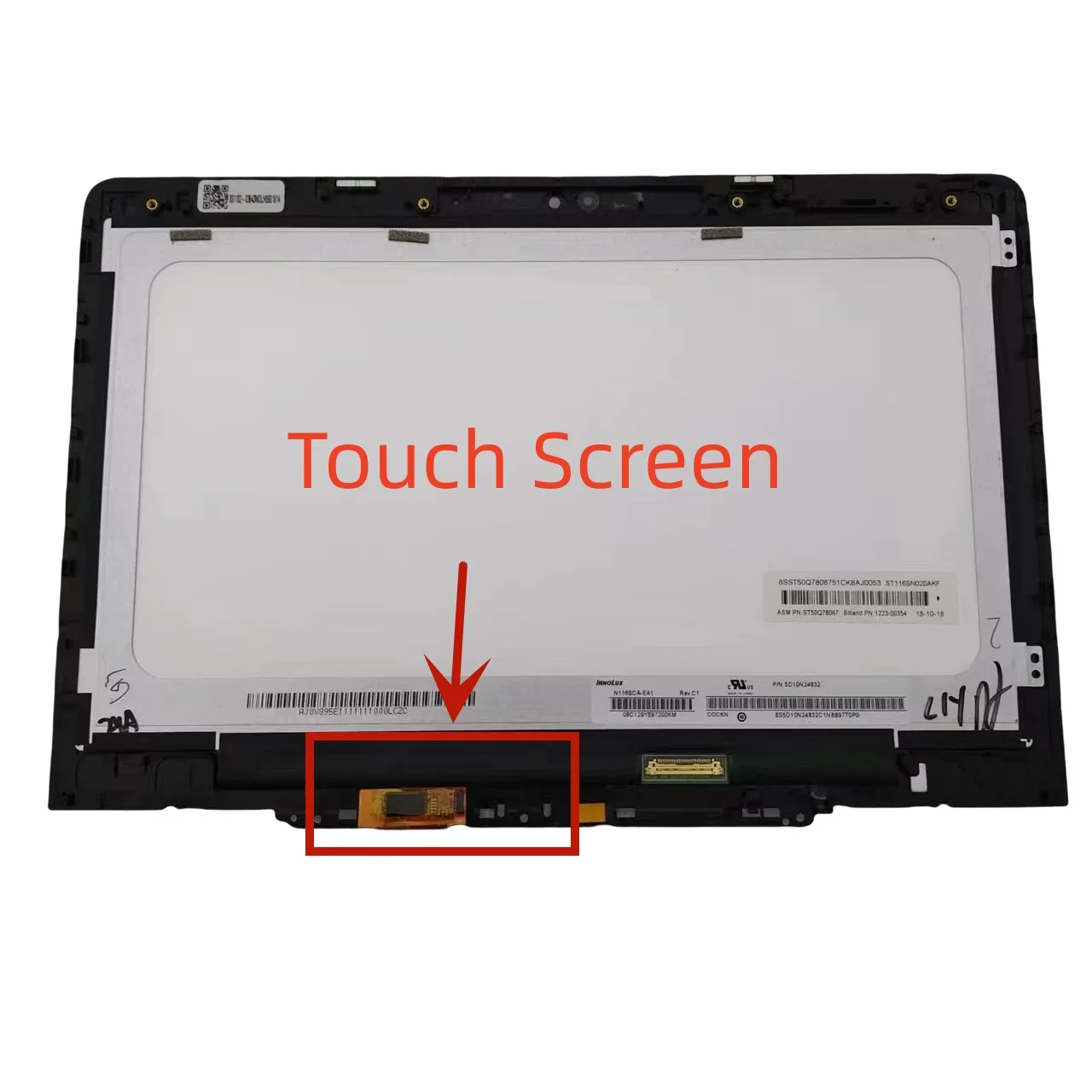 Для Lenovo 300e Chromebook 1-го поколения тип 81H0 сенсорный ЖК-экран N116BCA-EA1 B116XAN06.1 5D10Q93993 5D10U89043