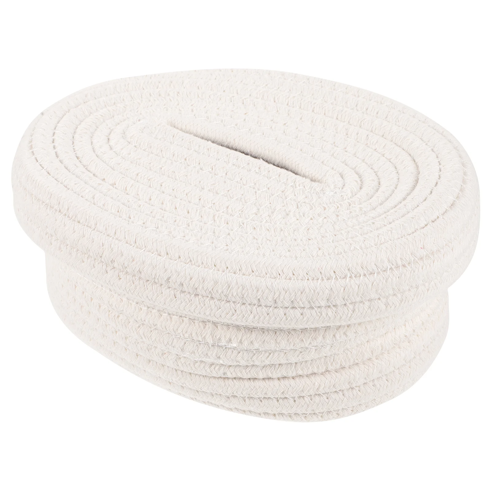 

Car Tissue Holder Vehicle Dispenser Simple White Cotton Rope Wicker Bathroom Accessories