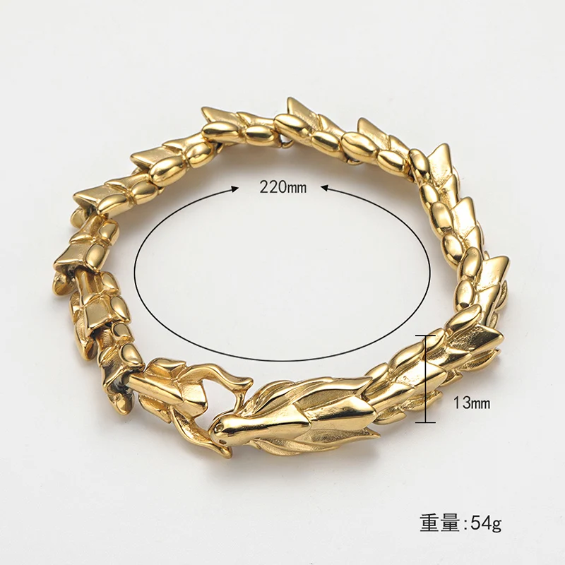 Браслеты-цепочки в стиле панк-рок для мужчин ювелирные украшения из титановой