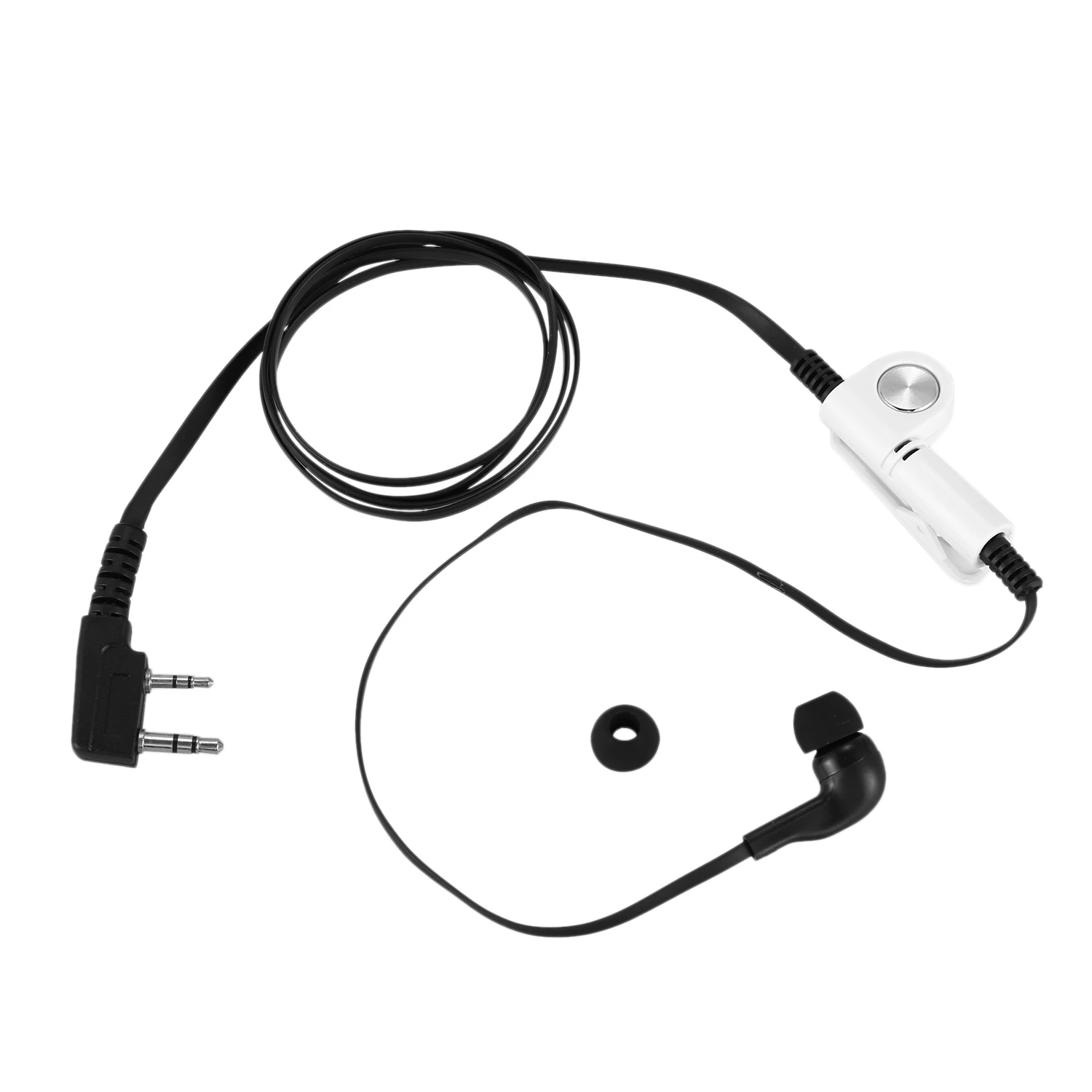 

2 Pin Noodle Style Earbud Headphone K Plug Earpiece Headset For Baofeng Uv5R Bf-888S Uv5R Radio Black Wire