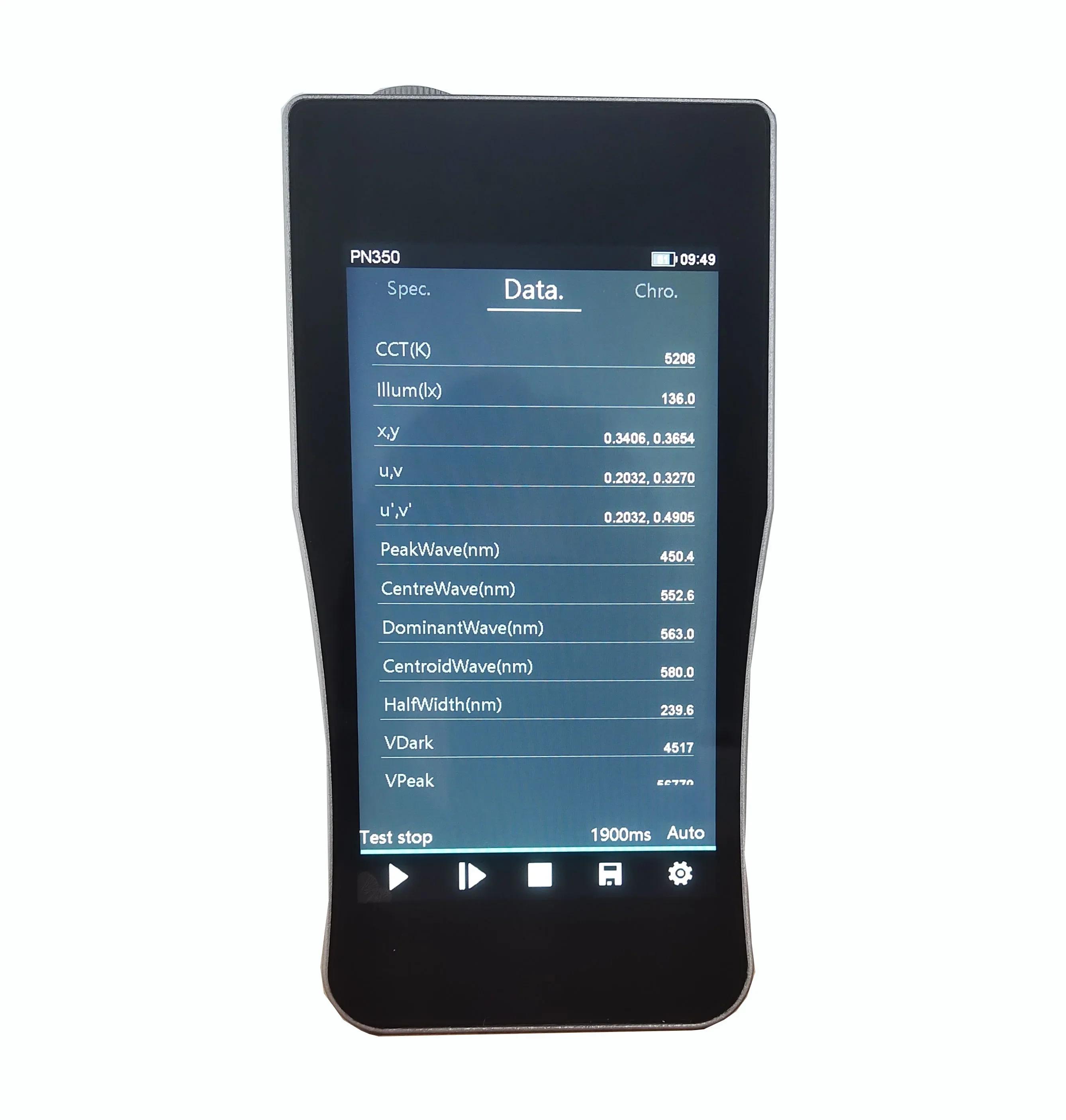 PN350B 380-780 нм ручной анализатор освещенности тестер синего света спектрометр