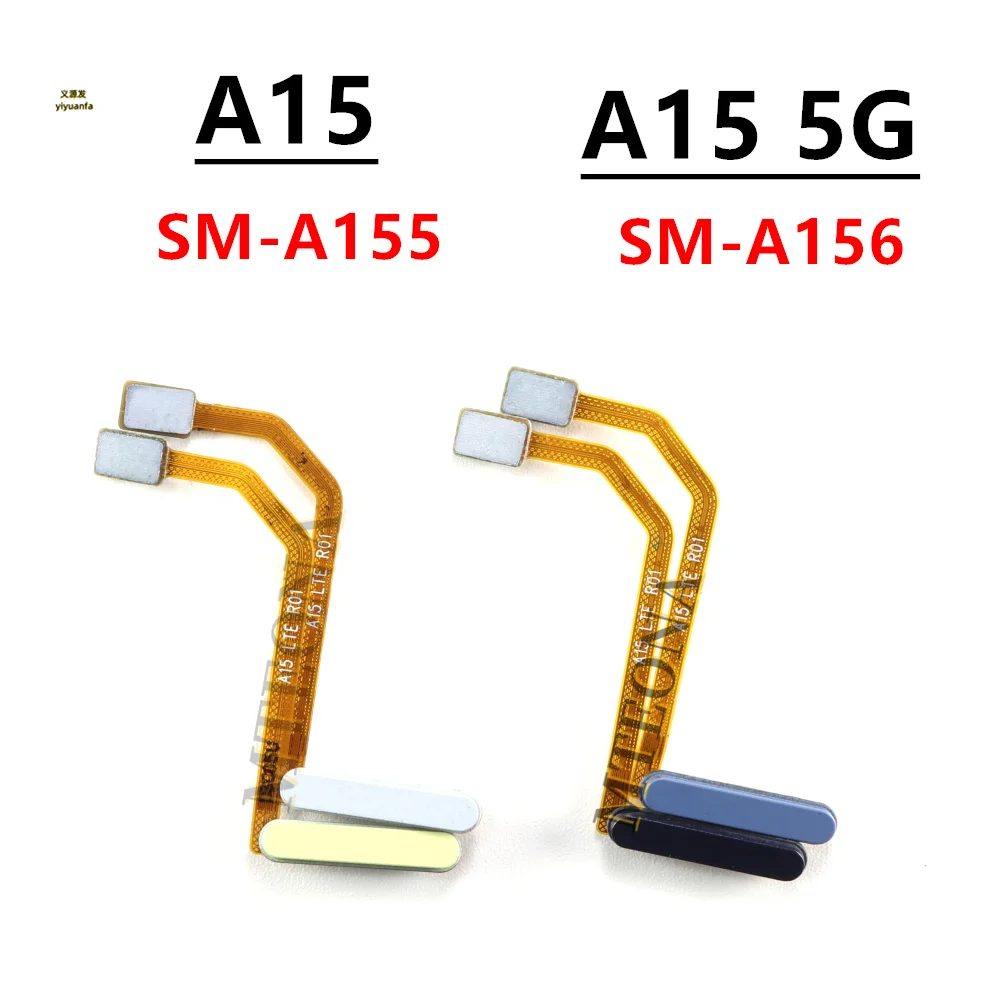 Для Samsung Galaxy A15 4G 5G A155F A156B A156E Home Button Датчик отпечатков пальцев гибкий кабель с