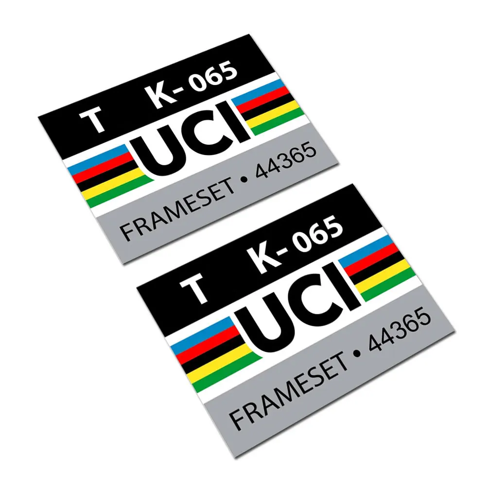 

X2 для наклейки на раму велосипеда UCI НОВЫЙ ТИП - Подходит для всех дорожных велосипедов TREk
