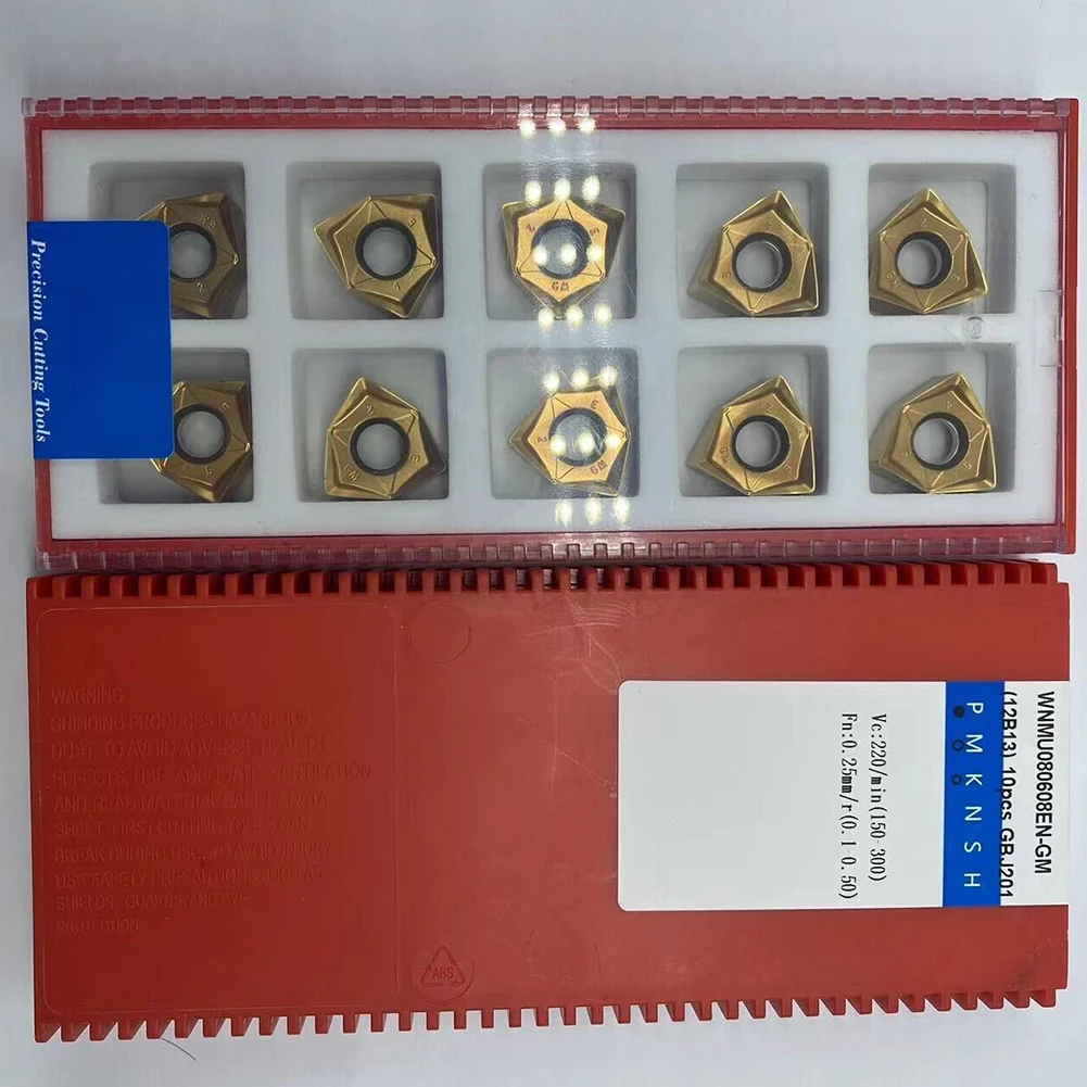 

Carbide Insert Insert Milling Insert Stainless Steel Strong Resistance WNMU080608EN-GM Metal Processing Accessories