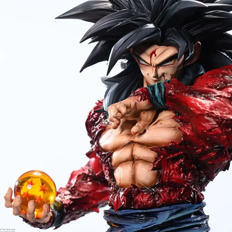 Фото Фигурка LK Studio Tempest Super 4 Гоку из Dragon Ball Z Super Saiyan 4: Гром и молния, ПВХ, подвижная, 34 см/13,38 дюйма, коллекционная игрушка №4