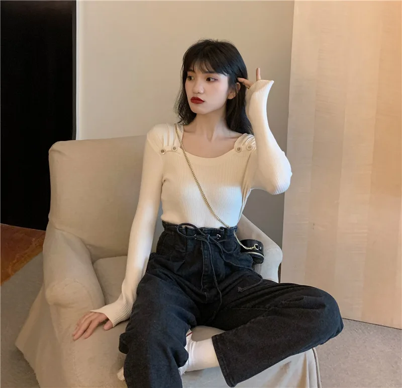 

Осенне-зимний пуловер, вязаный свитер, женский свитер, женский милый темпераментный свитер, свитер, пуловер, женский свитер Топы для поездок...