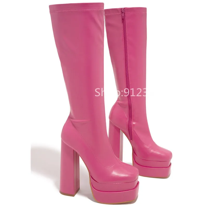 Женские высокие сапоги привлекательные брендовые элегантные длинные на