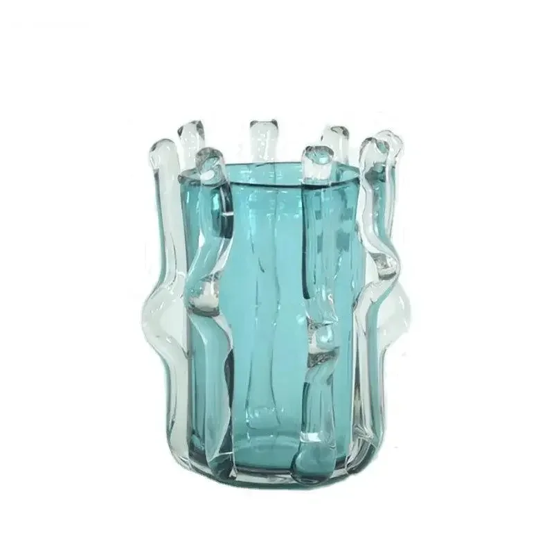 Креативная прозрачная стеклянная ваза декоративная композиция для цветов