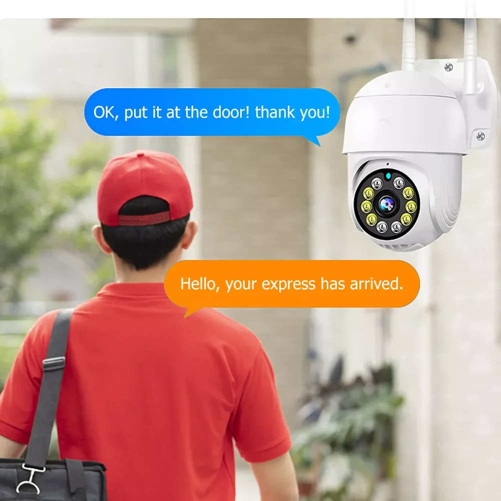 

Two-way Audio 1080P WiFi Wireless Remote Monitoring Surveillance Camera Waterproof Night Vision CCTV Security IP Camera