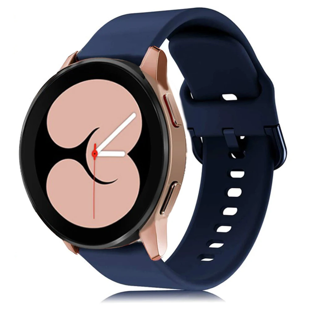 

22mm/20mm Strap for Samsung Galaxy watch 4/Classic/46mm/42mm/3 silicone smartwatch bracelet Gear s3 frontier Active 2 band