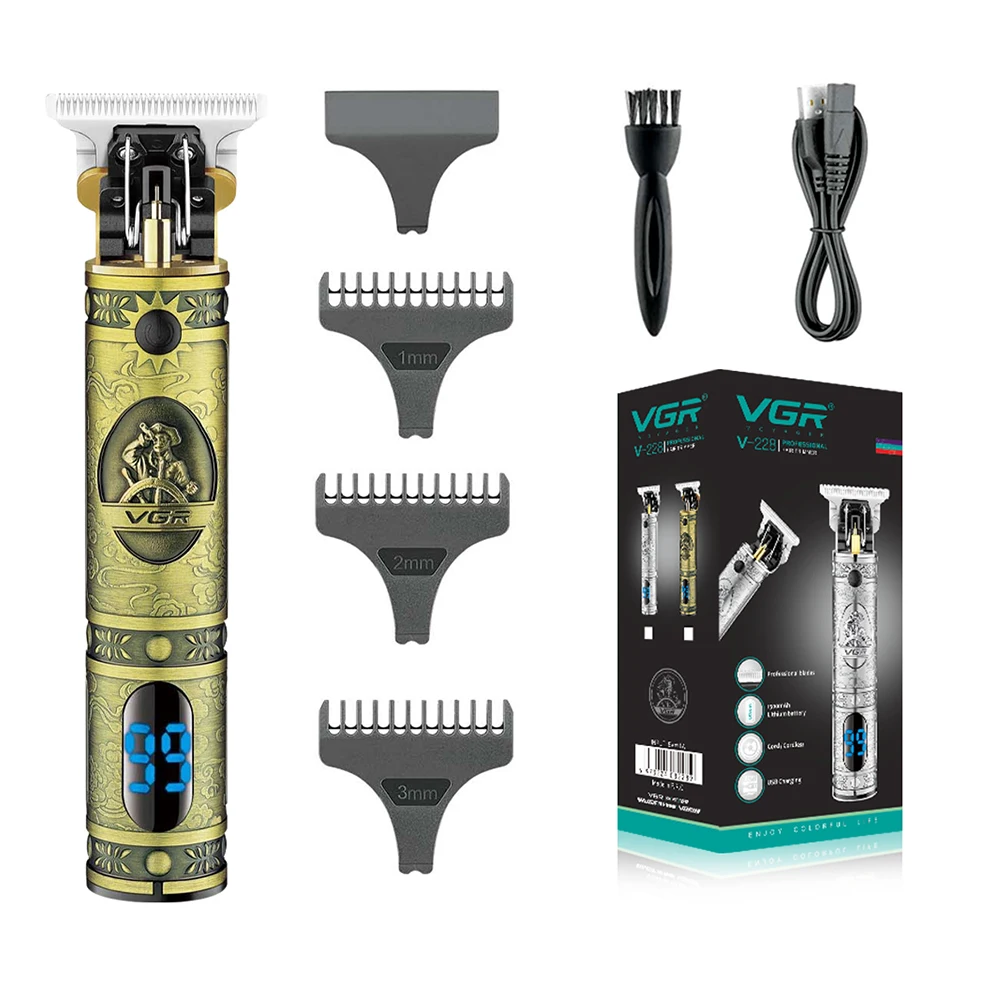 VGR Cordless Professional Hair Clipper Rechargeable Hair Trimmer For Men Shaver Hair Cutting Machine Beard Trimmer Barber Kit enlarge
