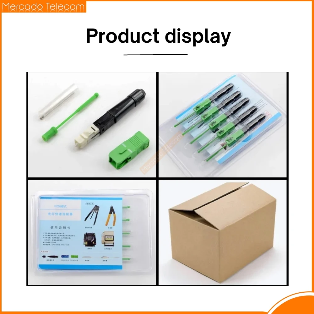 Free Shipping Hot Melt Type 10pcs SC/APC Fast Fiber Optic Connector Optical fiber Fusion FTTH Fast adaptor