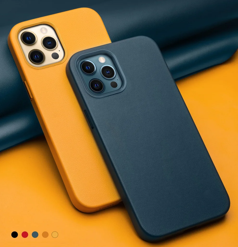 

Чехол для телефона из натуральной воловьей кожи в стиле ретро для iPhone 12 Pro Max 12Pro, мини-чехол, деловой чехол с магнитной задней крышкой