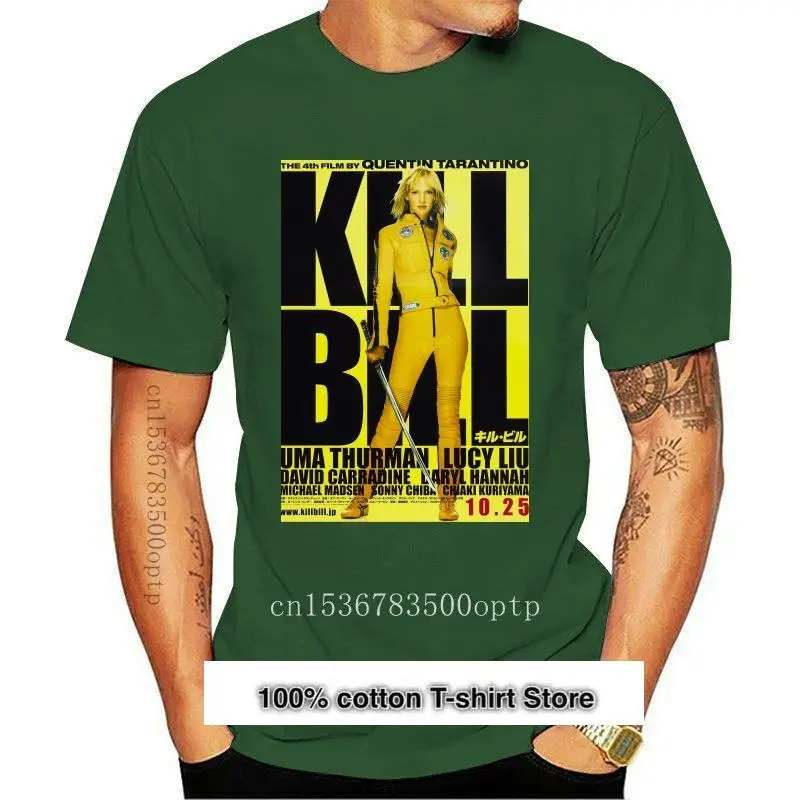 

Camiseta de KILL BILL para hombre, camisa de Quentin Tarantino SIN dvd, blu-ray