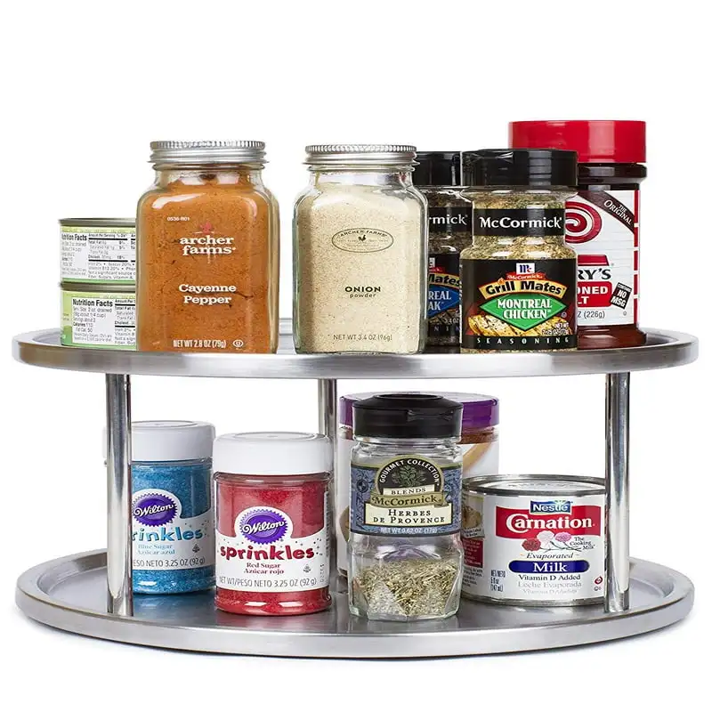 

Stainless Steel Lazy Susan 360-Degree Spice Turntable