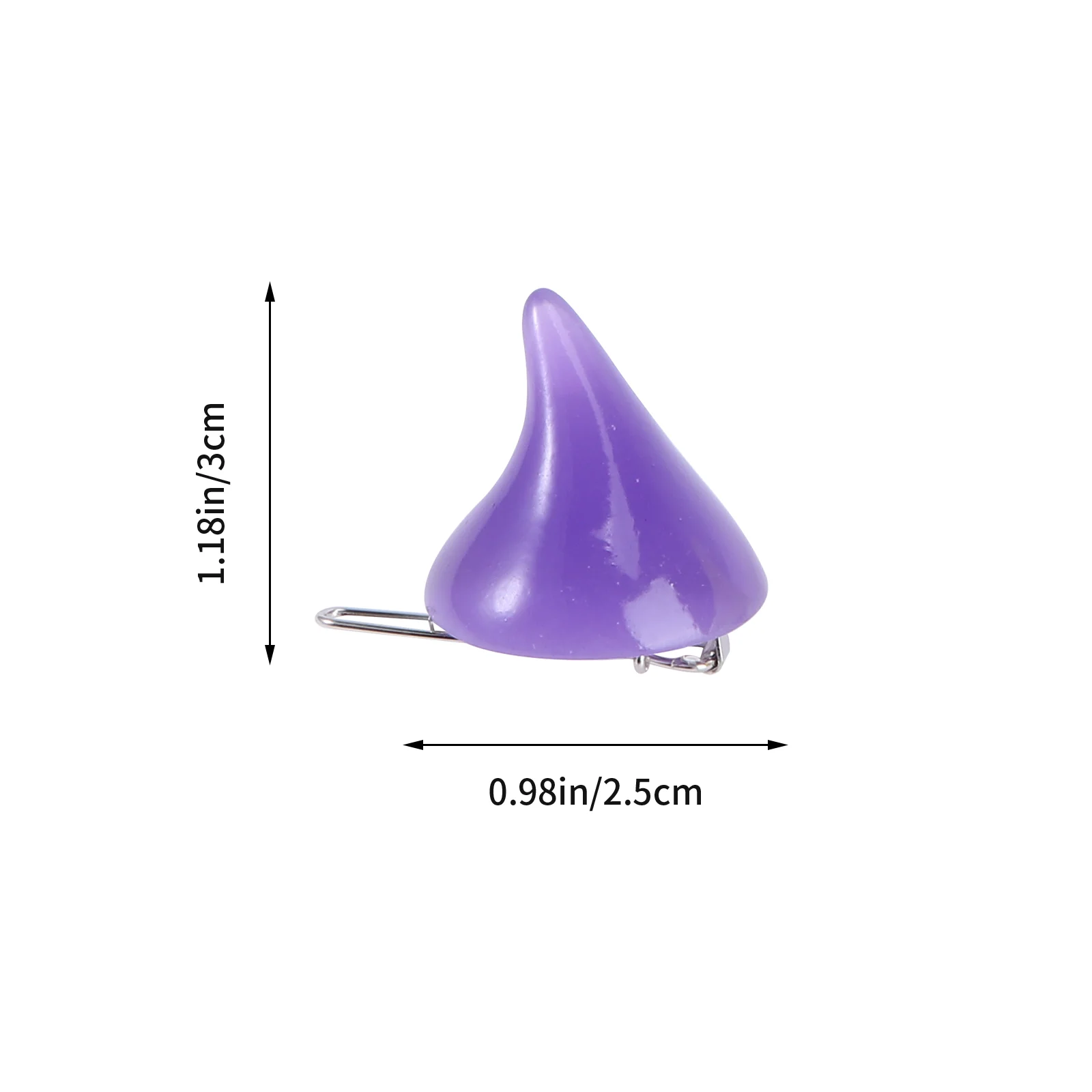 16 шт. заколки для волос на Хэллоуин аксессуары зажимы карточек детский рог