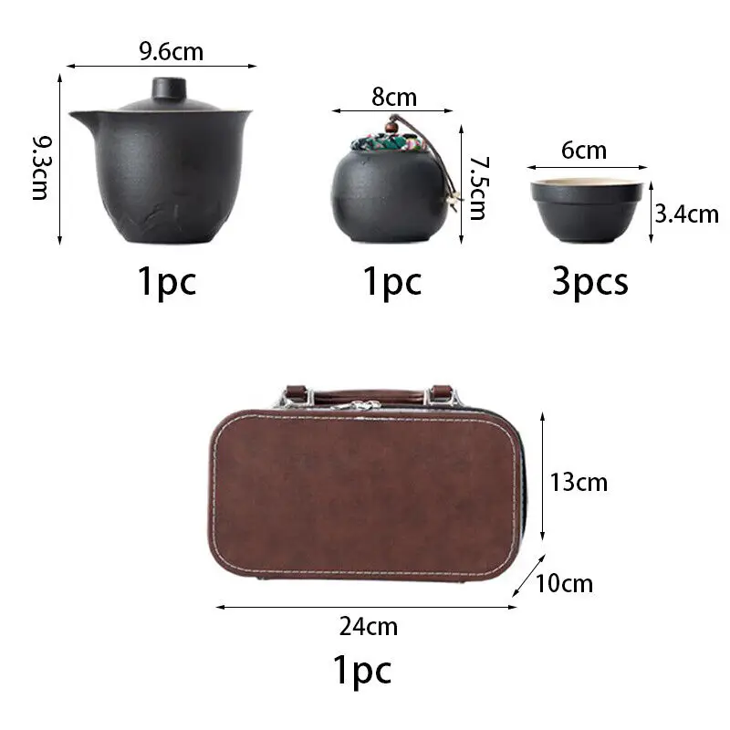 5 шт. портативный дорожный чайный набор мини чайная чашка керамический кунг-фу