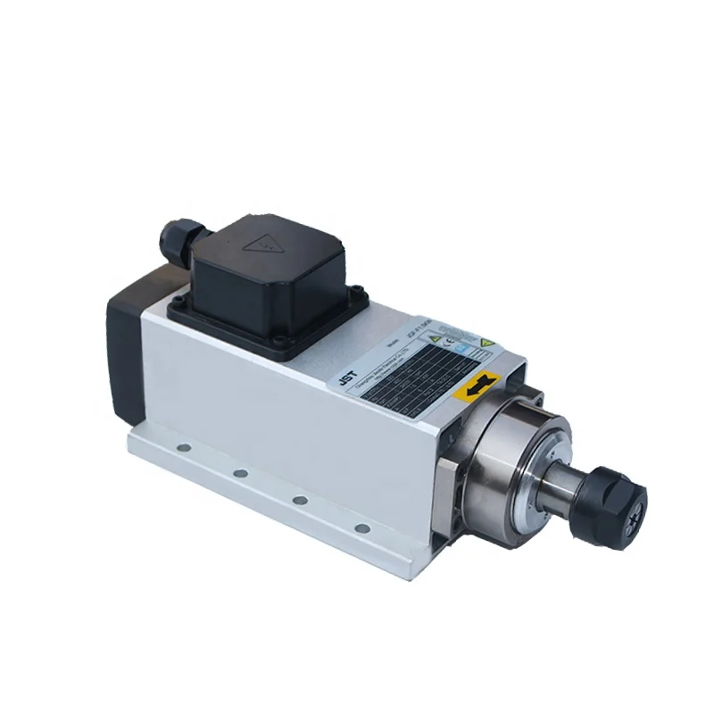 

CNC Carving Machine Square Air Cooling Router Spindle Motor 2.2KW 24000RPM ER20 Milling Machine Tool Spindle