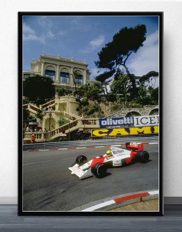 

Elton Senna F1 формула автомобиля плакат и печать настенное искусство холст картины Горячая Ретро стиль эстетика декор комнаты плакат