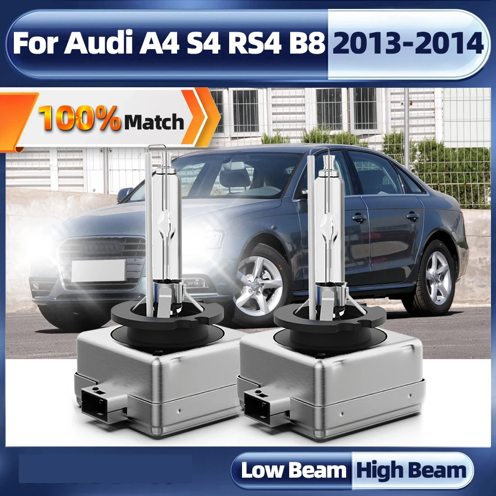

2PCS 12V 35W HID Bulb CBI HID Xenon Headlight D3S Xenon Lamp CSP Chips Car Light 6000K White For Audi A4 S4 RS4 B8 2013 2014