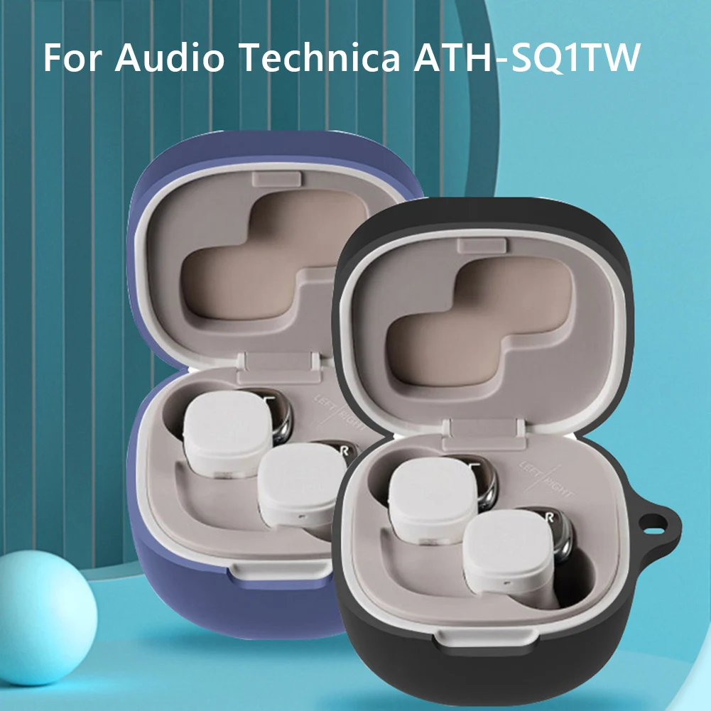 

Wireless Bluetooth-Compatible Headphone Case for Audio Technica ATH-SQ1TW Cover Earphone Silicone Protector Shell