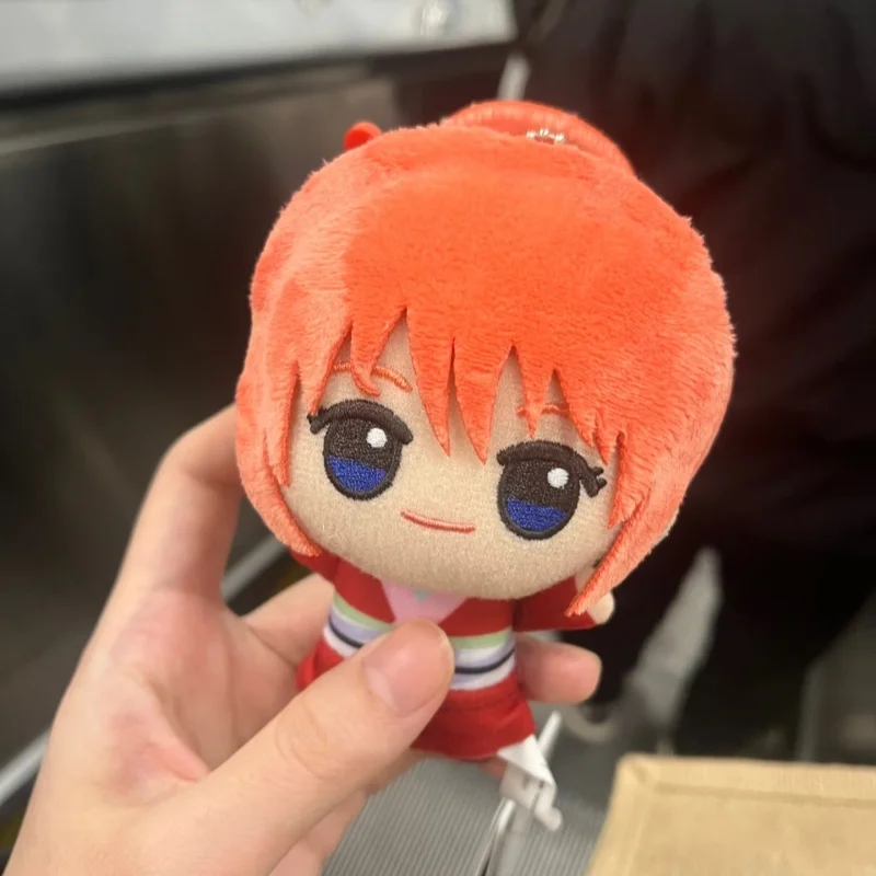 Фото В наличии: Оригинальные плюшевые куклы Bandai Gintama Yoshiwara In Flames Vol 1, мягкие игрушки-персонажи аниме, коллекционные подарки №3
