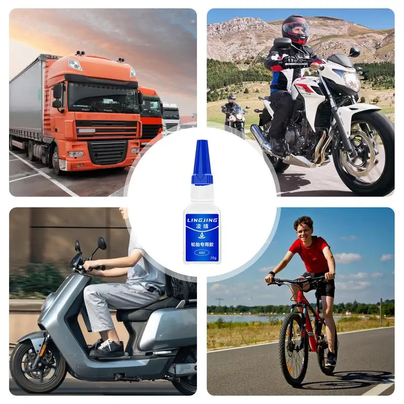 Автомобильный мгновенный супер клей 20 г сильный для уплотнения шин