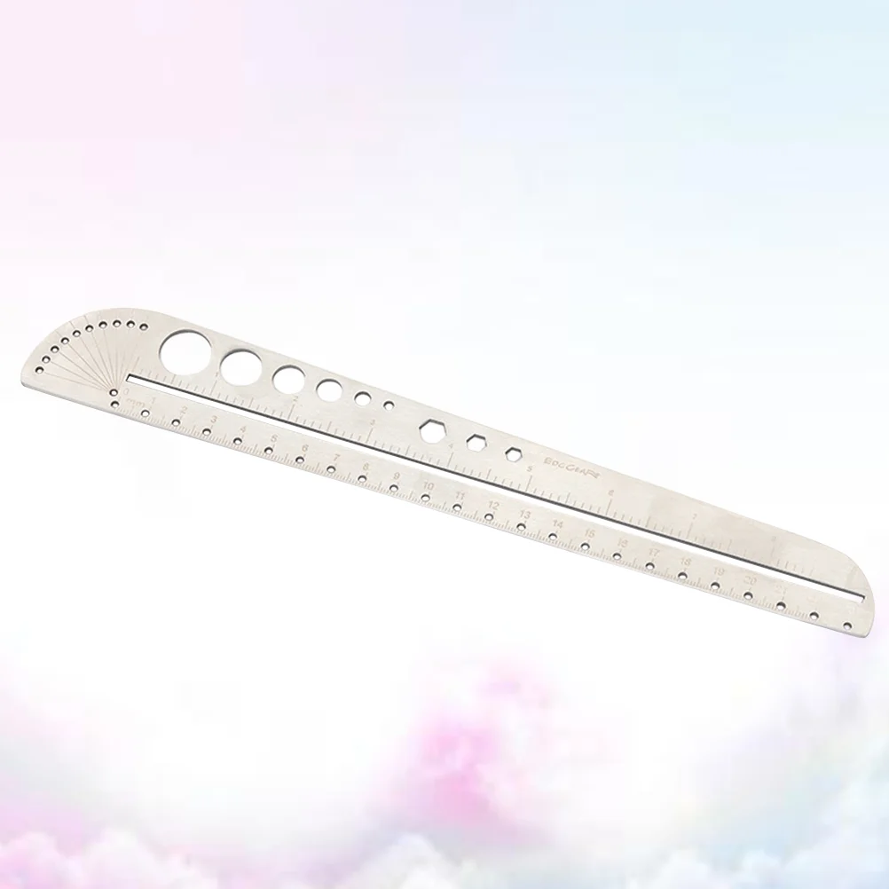 

26 3CM Ourdoor Metal Compasses Multipurpose Scale Tool Outdoor Stainless Steel Multifunctional Ruler