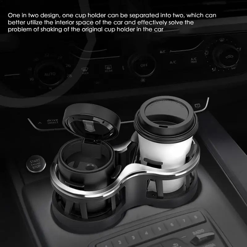 Двойной держатель для стакана автомобиля многофункциональный напитков с