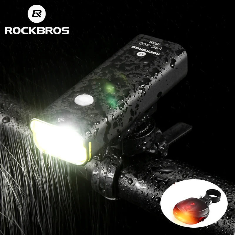 

Официальный перезаряжаемый фонарик Rockbros для езды на велосипеде, водонепроницаемый велосипедный передний фонарь для горного велосипеда, Ак...