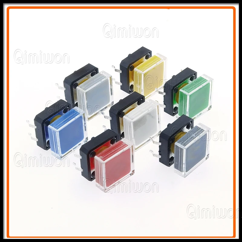 Тактильный кнопочный переключатель B3F 10 шт. + цветная шапка A14 прозрачная крышка