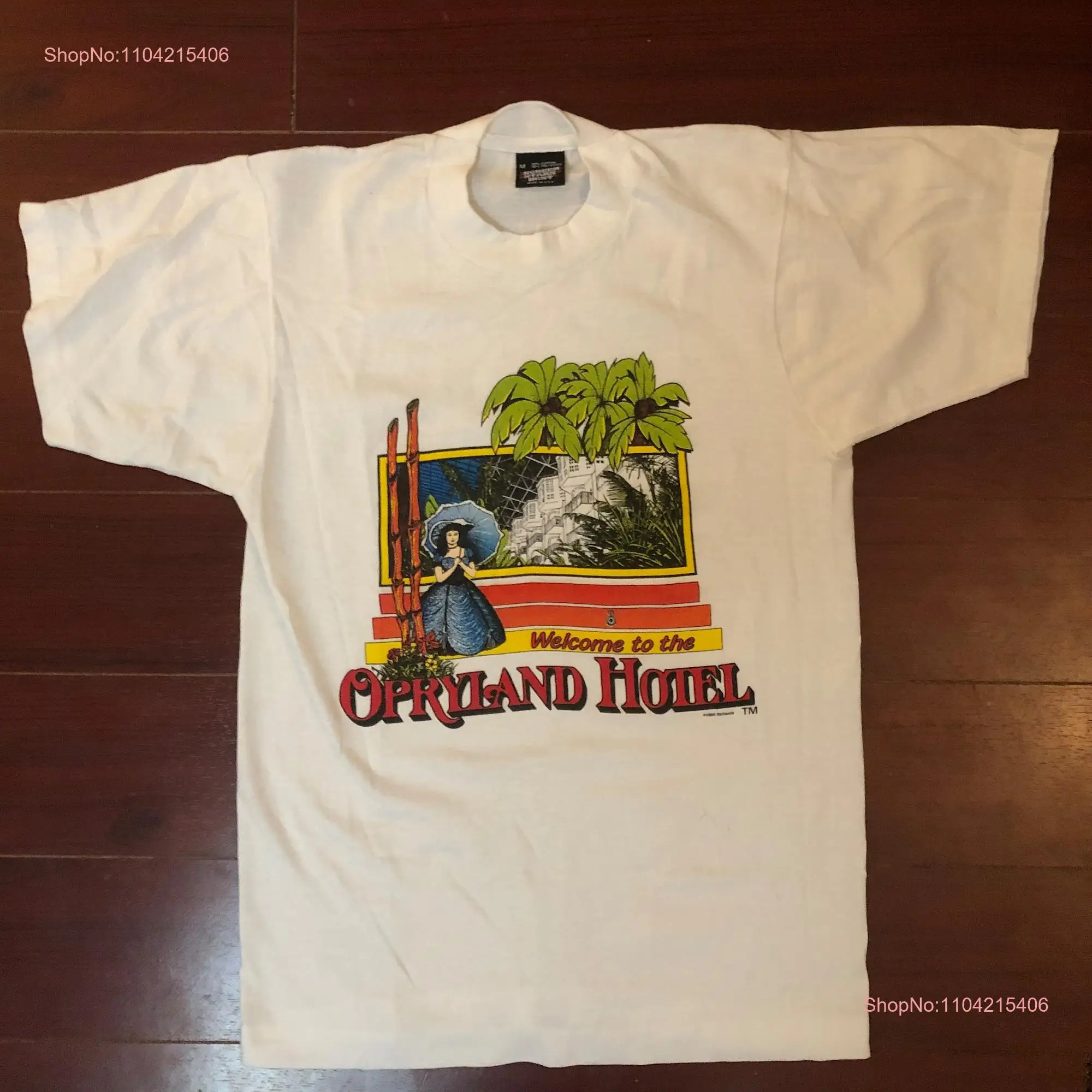 Винтажная футболка Opryland Hotel 1986 года с длинными или короткими рукавами