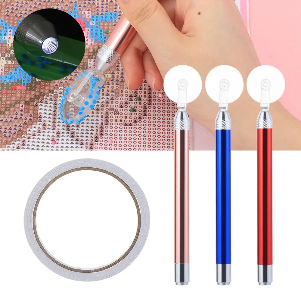 

Crafts Cross Stitch Scroll Wheel Roller Point Drill Pen Lighting Drill Pen Diamond Painting Tool 5D