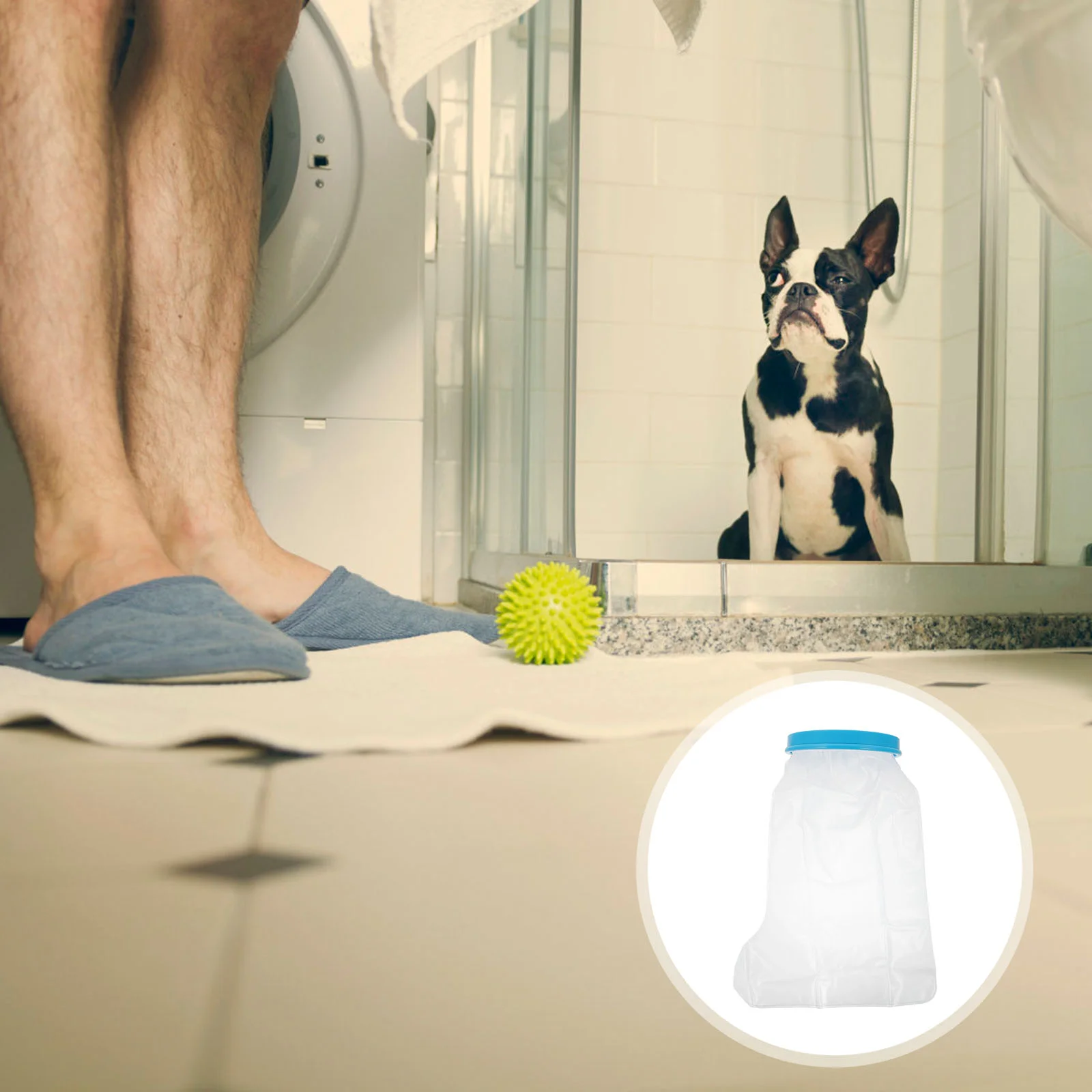 

1pc Shower Waterproof Protective Cover Bath Protector for Children Leg Protection