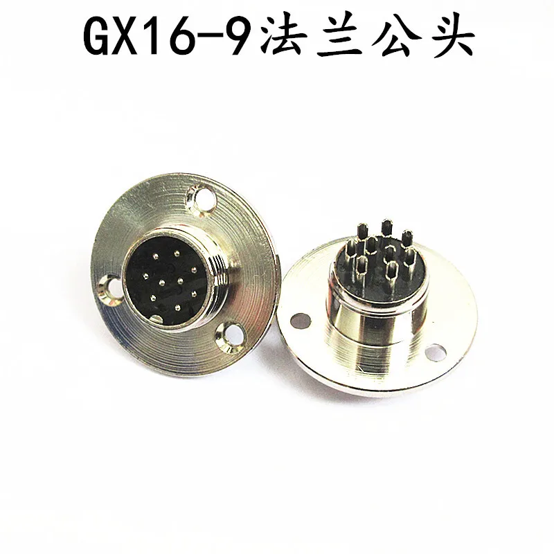 GX GX16 Авиационная вилка с фиксированным фланцем M16 Установка панели с наружной головкой 2-10 ядер