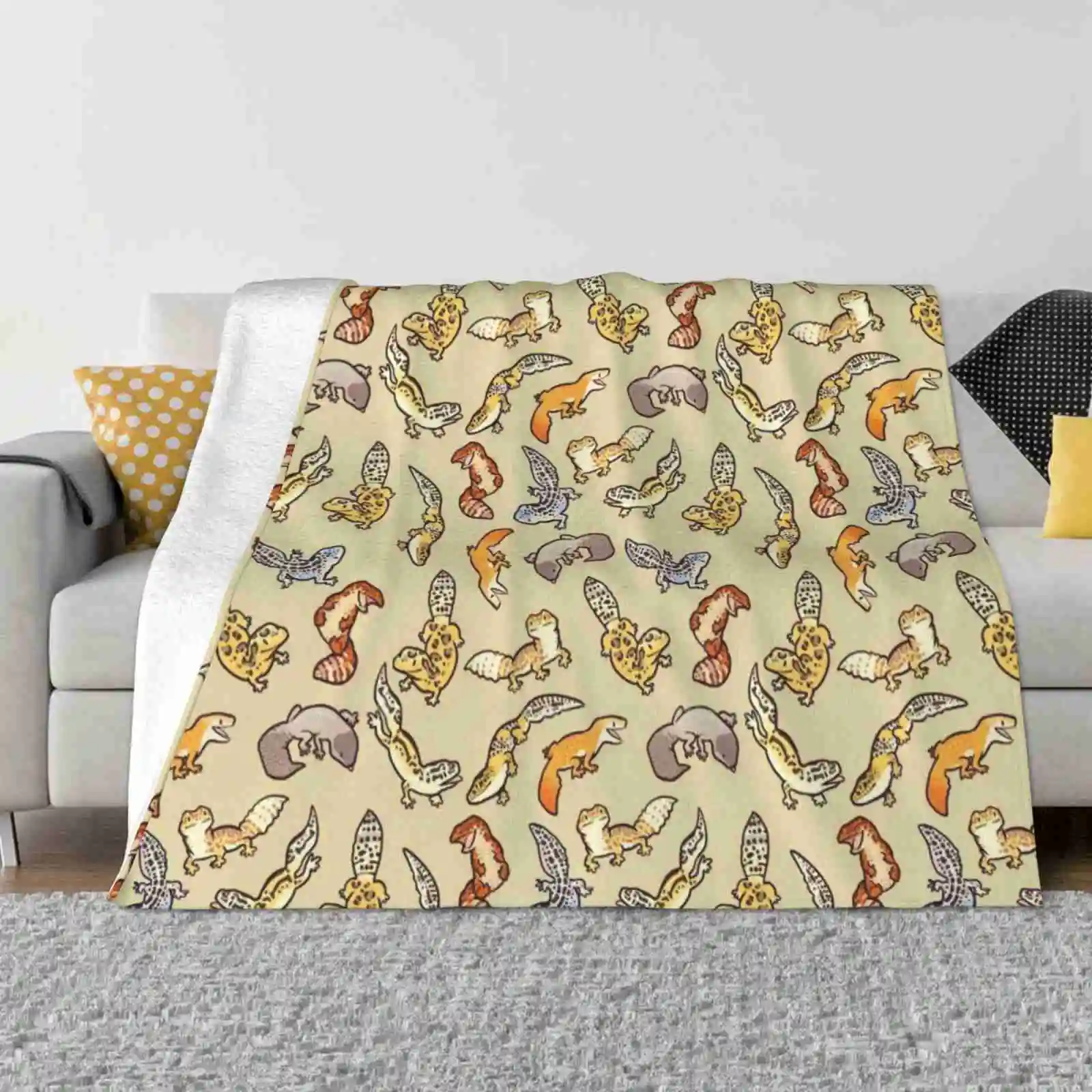 

Модное мягкое теплое одеяло Chub Gecko для младенцев, леопардовая расцветка, ящерицы, рептилии, милые узоры