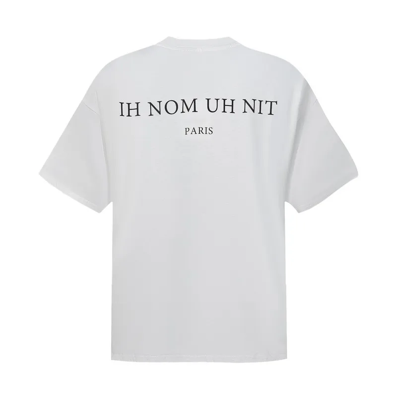 Американская модная уличная популярная футболка IH NOM UH NIT с круглым вырезом и