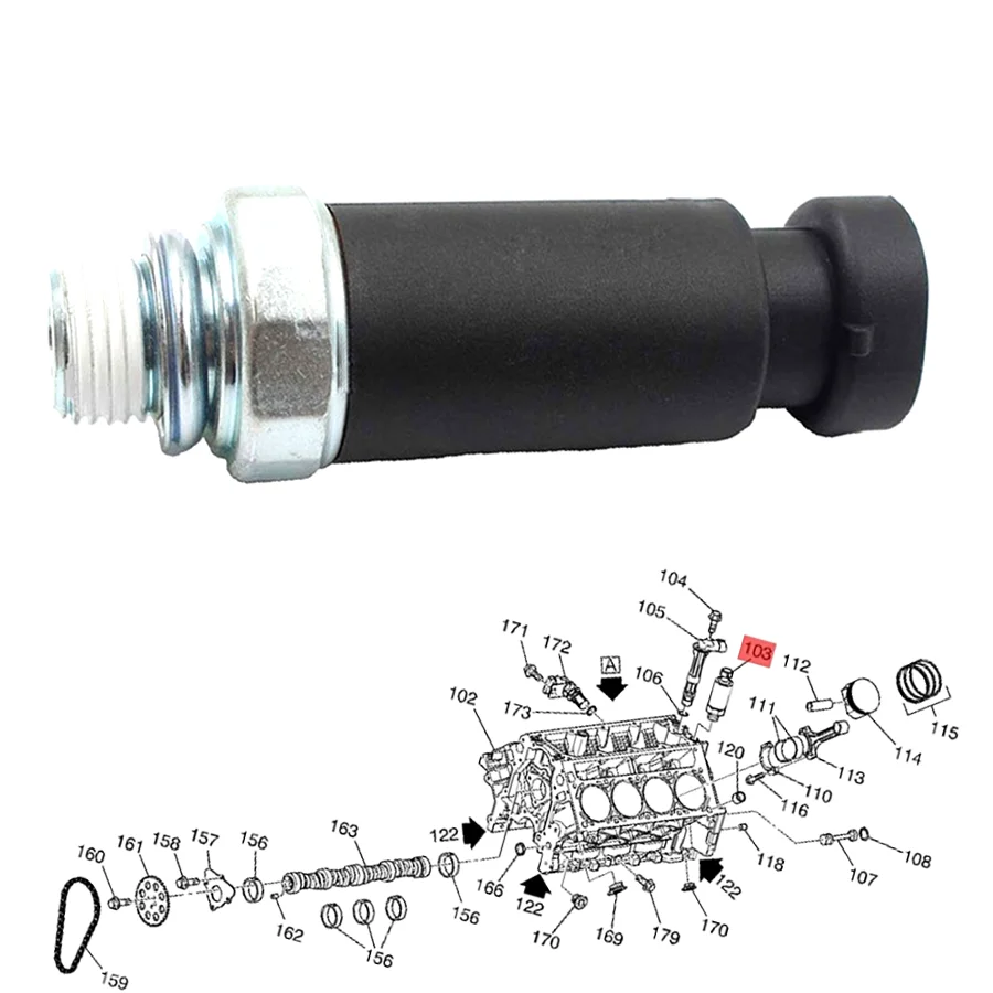 

Датчик давления масла двигателя Wooeight 12562267 19244505 D1818A для Chevrolet GMC Firebird Yukon Sierra Tahoe пригород, аксессуары