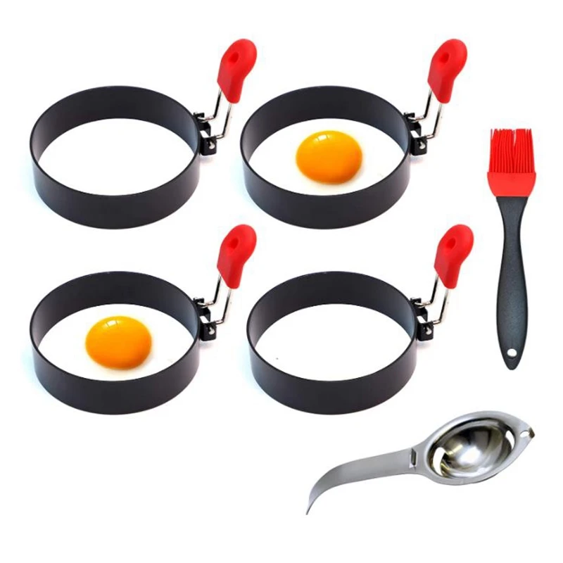 

Nonstick Egg Rings for Frying or Shaping Eggs,for Cooking Breakfast Omelette Egg McMuffin Sandwiches Maker Pancake Mold