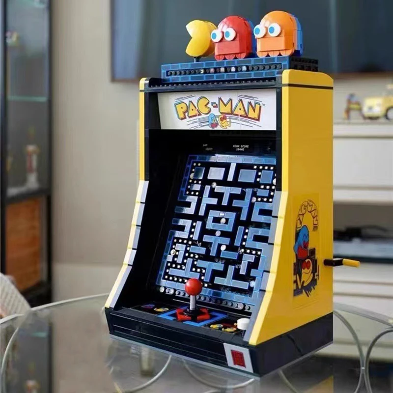 

2023 Hot Sale 2651 Pcs Pac Man Vintage Arcade Game Machine Bricks Building Block Compatible 10323 Creative Children's Toys Gifts