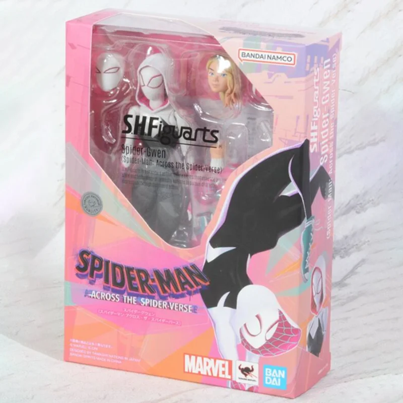 Spider-Man: Across The Spider-Verse Action Figure Toys Gwen Stacy Miles Morales Peni Parker Figuras Shf Figurine Model Kids Gift