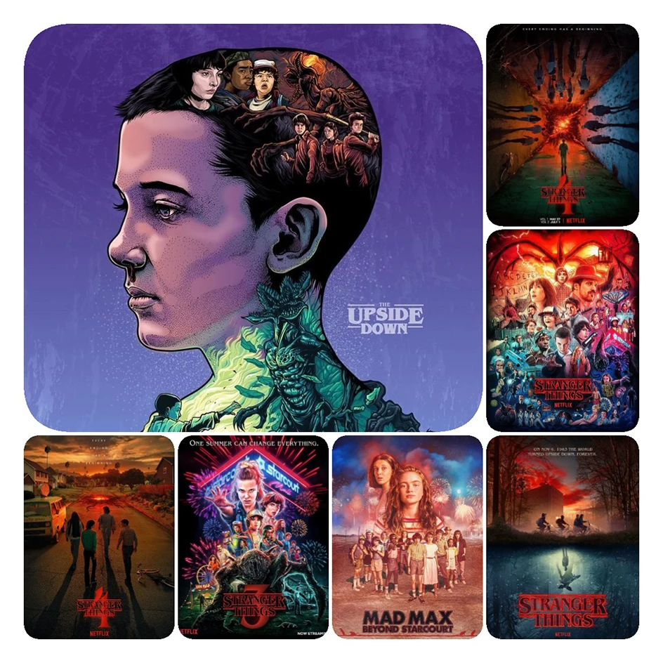 

Алмазная 5d картина «сделай сам», плакат страз из сериала «очень странные дела», алмазная вышивка, Алмазная мозаика, полная круглая картина стразы, подарок