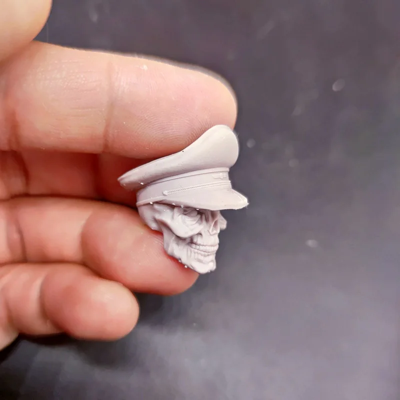 Чистая фигурка в масштабе 1/12 череп Хьюго плетеная голова Неокрашенная подходит