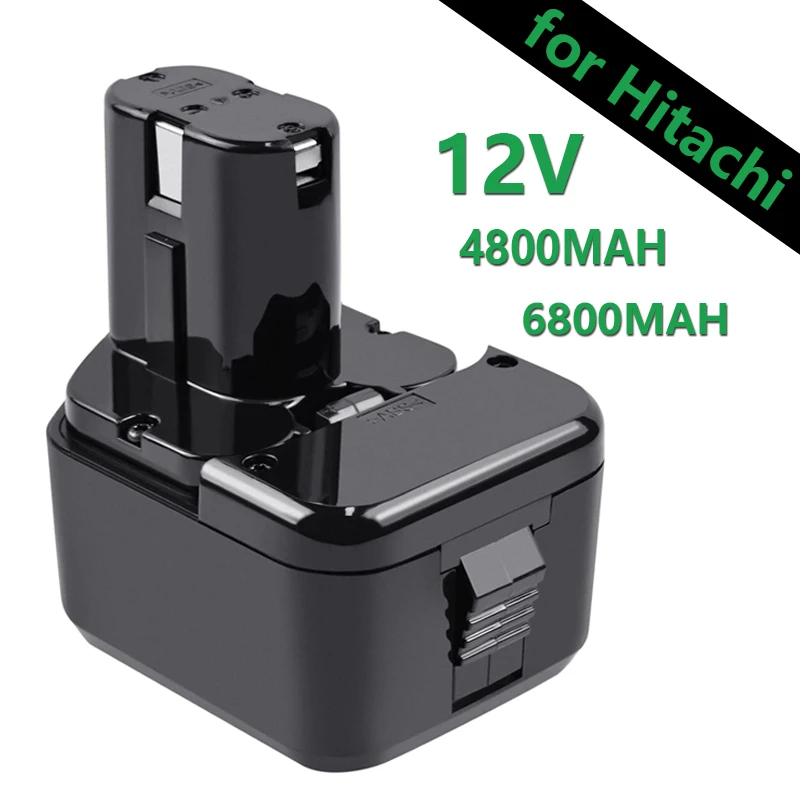 

Neue 12V batterie 4800/6800mAH 12V rechargeble Batterie für Hitachi EB1214S 12V EB1220BL EB1212S WR12DMR CD4D DH15DV c5D, DS 12D