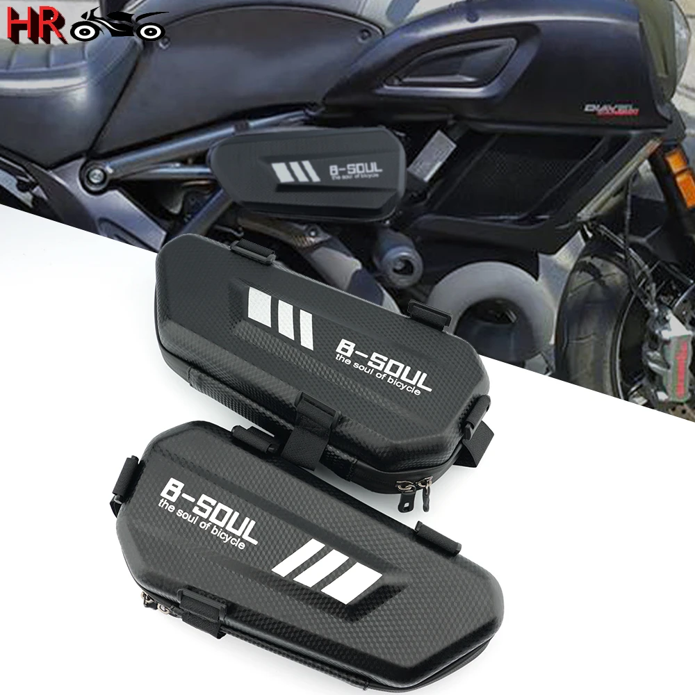 

Latest Motorcycle Accessories Waterproof Package Triangle Side Pouch Frame Bag For Ducati Monster 821 696 795 797 1200 2013-2022