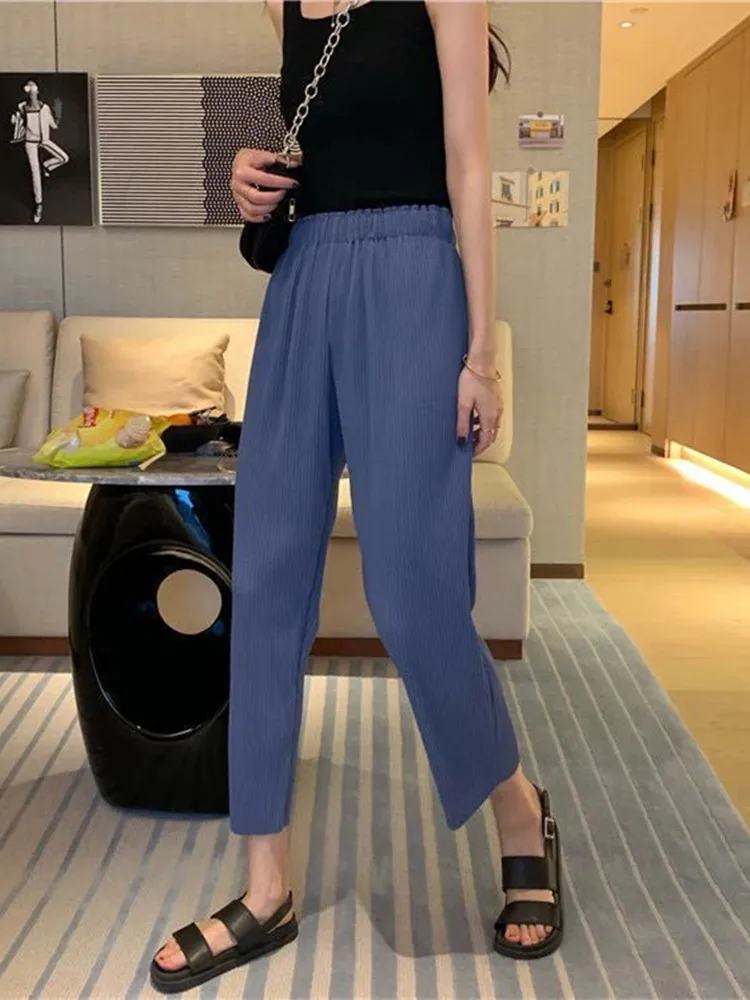 Casual High Waist Leggings Loose Sexy Leggings Solid Sweatpants Push Up Leggings Home Wear Women Clothing Cropped Pants