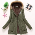 Женские зимние пальто Ailegogo в стиле милитари, хлопковая Женская куртка, Повседневная парка, Толстая теплая, размер XXXL, стеганое одеяло, зимняя верхняя одежда