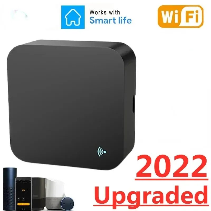 

Пульт дистанционного управления Wi-Fi, универсальный инфракрасный дистанционный контроллер для умного дома, подходит для ТВ, DVD, Audi, AC, работает с Alexa, Google Home