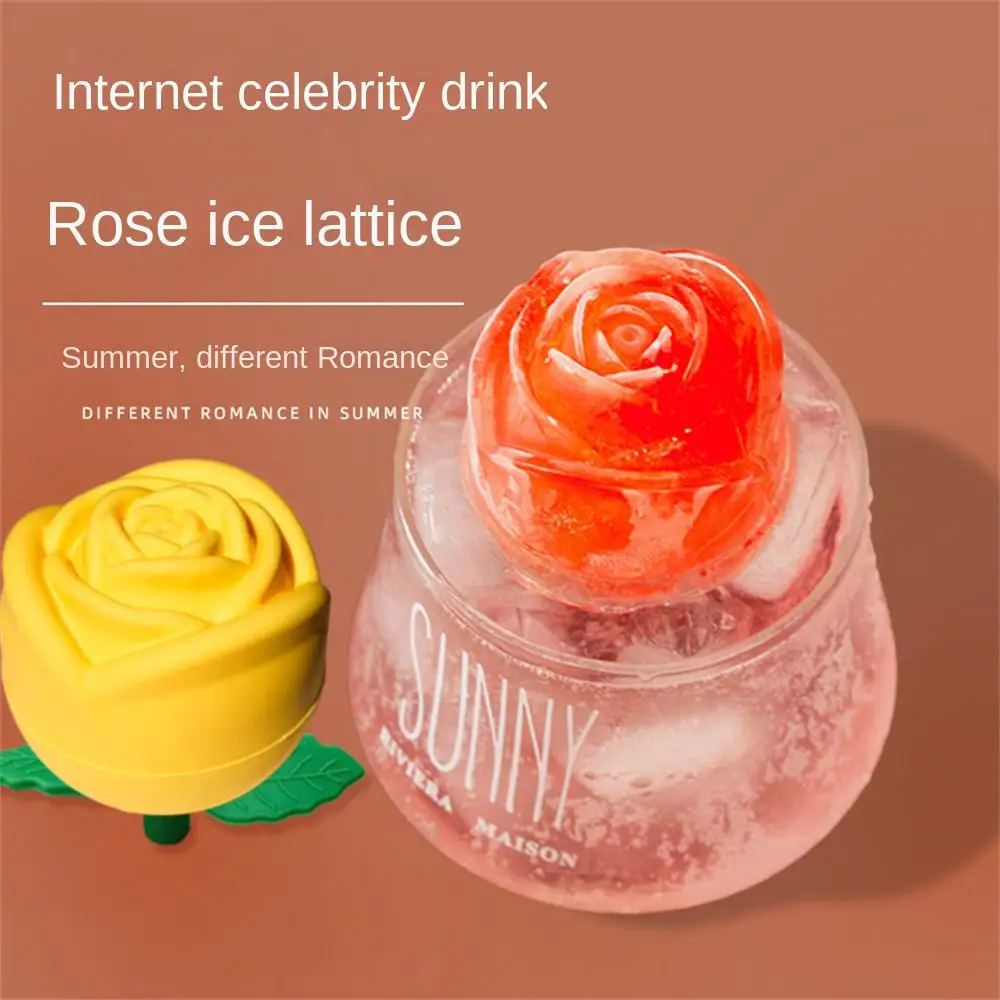 

Форма для хоккея с розой, пищевой силикон, коробка для льда, для домашнего изготовления, замороженные зернистые кубики льда, артефакт, ледяная сетка
