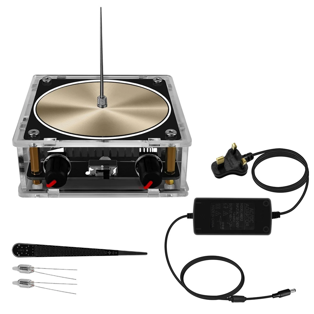 Для Tesla Золотая музыкальная катушка Искусственный молниеносный узор Сенсорный